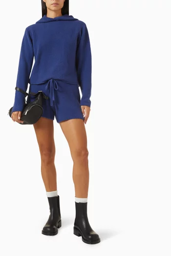 Raw Hem Hoodie in Cashmere
