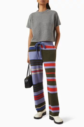 Raw Hem T-shirt in Cashmere