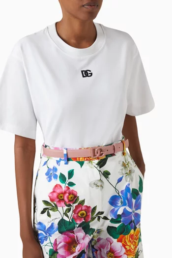 Monochrome DG Belt in Leather