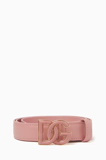 Monochrome DG Belt in Leather