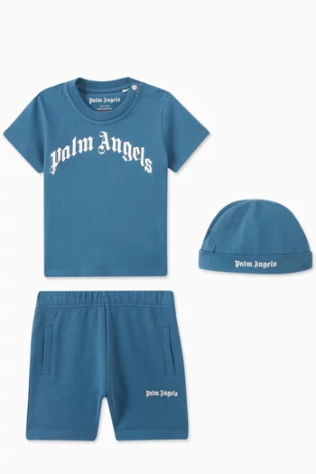 Logo-print Short Set