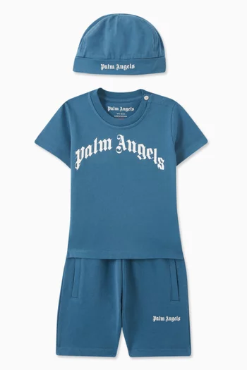 Logo-print Short Set