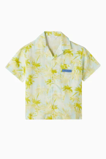 Palms Bowling Shirt in Cotton