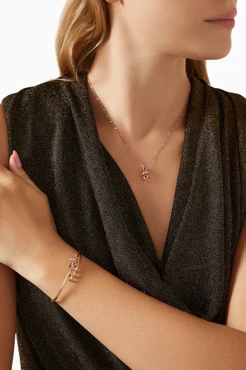 Cotillons Diamond Bangle in 18kt Rose Gold