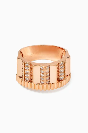 Urban Diamond Ring in 18kt Rose Gold