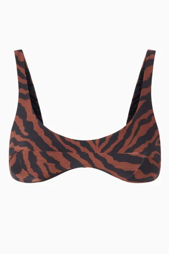 Laura Tiger Bikini Top