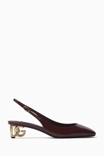 Jackie 40 Slingback Pumps in Patent Leather