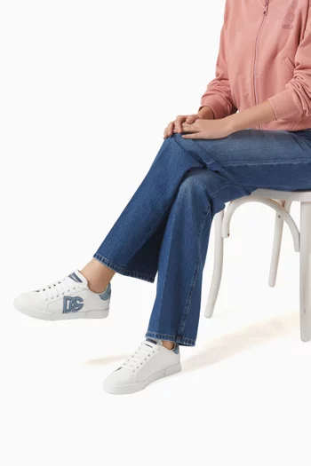 Portofino Vintage Sneakers in Calfskin Leather