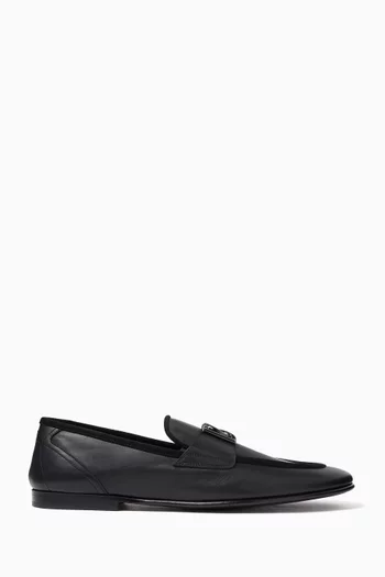 Ariosto Logo Loafers in Calfskin