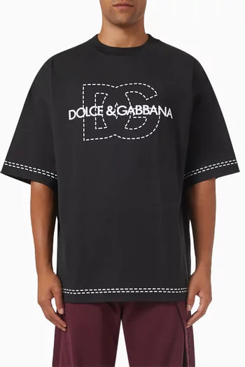 Logo Print T-shirt in Cotton