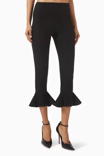 Frankie Flared Crop Pants in Viscose Blend