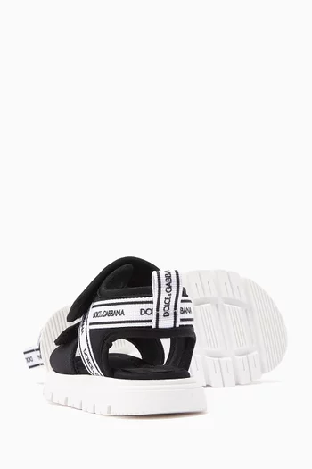 Logo Velcro Strap Sandals