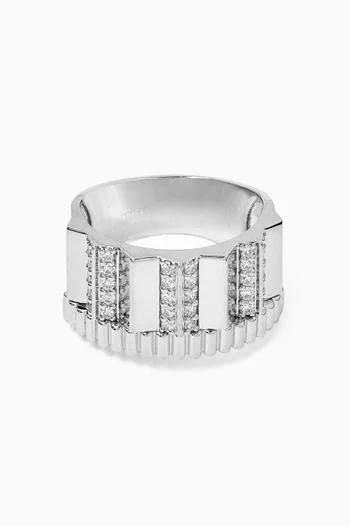 Urban Diamond Ring in 18kt White Gold