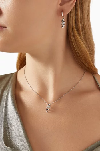 Cotillons Twist Diamond Earrings in 18kt White Gold