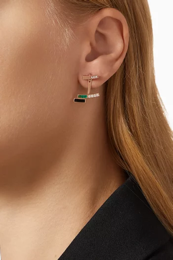 Up & Down Diamond Social Climbers in 18kt Rose Gold