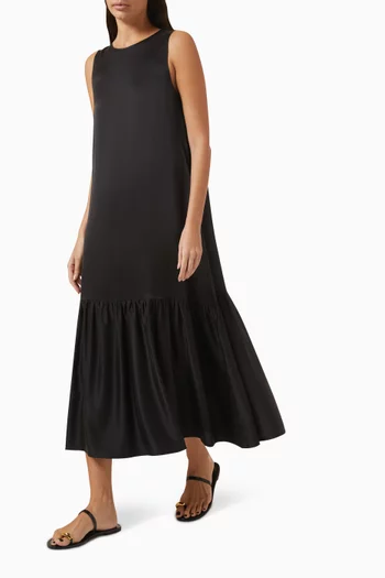 Rhea Dress in Silk-charmeuse