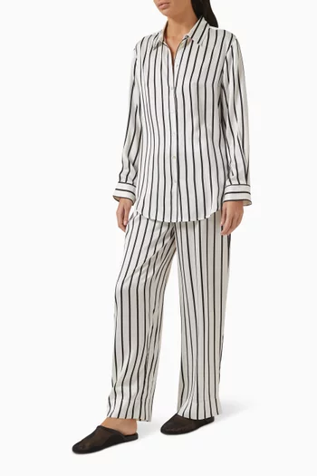 London Pyjama Top in Silk