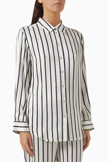 London Pyjama Top in Silk