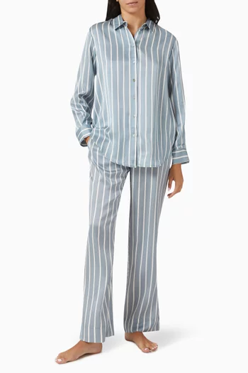 London Pyjama Top in Silk