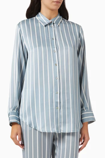 London Pyjama Top in Silk