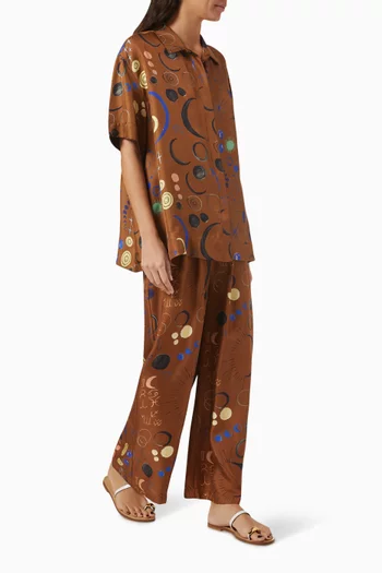 Isola Pants in Silk Twill