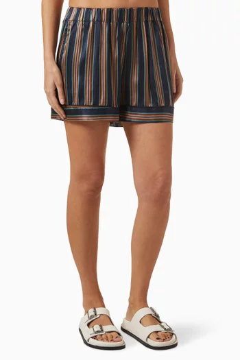 London Pyjama Shorts in Silk