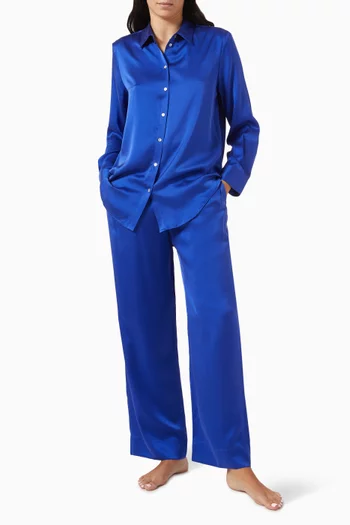 London Pyjama Pants in Silk