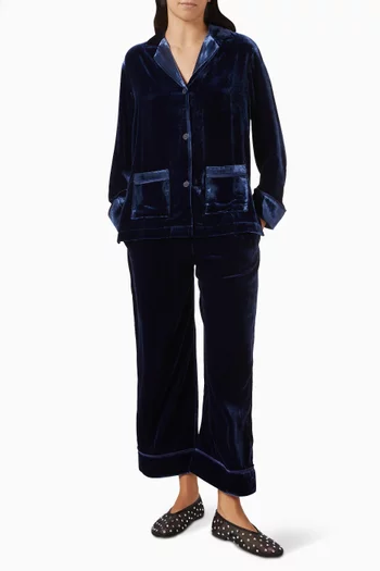 Brescia Pants in Viscose Velvet