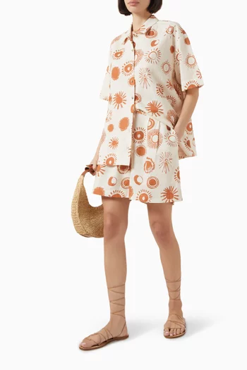 Dallas Le Soleil Shorts in Linen-cotton