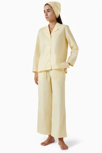 402 Pyjama Shirt & Pants Set in Cotton-stretch