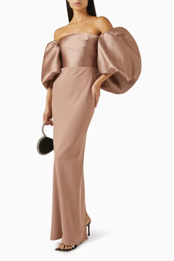 Floris Off-shoulder Maxi Dress