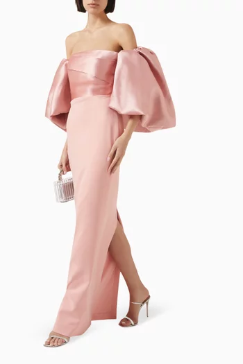 Floris Off-shoulder Maxi Dress