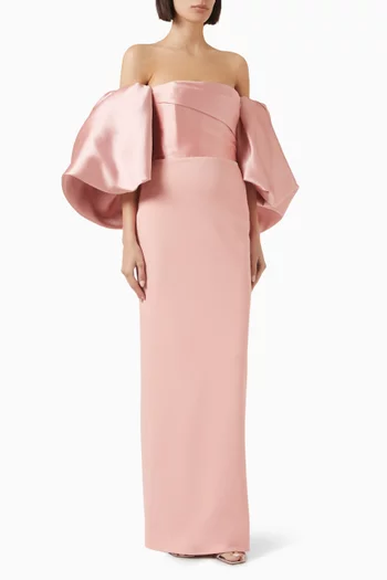 Floris Off-shoulder Maxi Dress