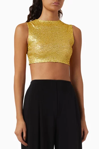 Sleeveless Slim-fit Crop Top