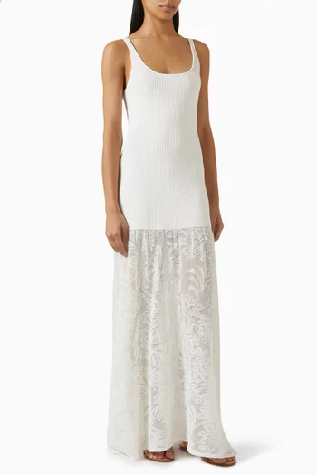 Rissa Maxi Dress in Cotton-blend