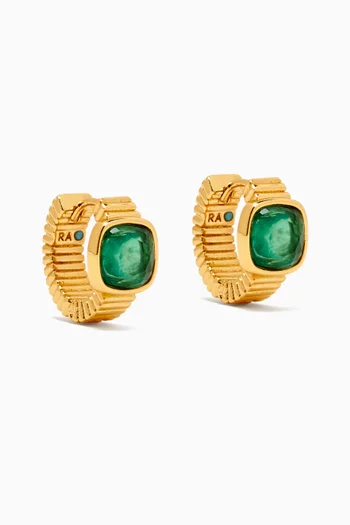 The Composed Hoop Earrings in Gold-plated Metal