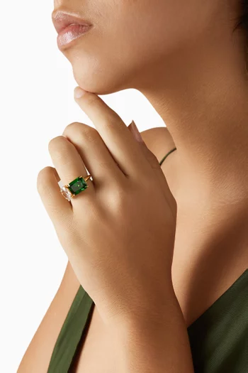 The Eclectic Ring in Gold-plated Brass