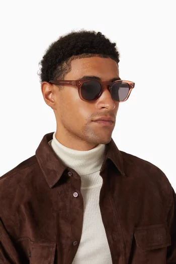 Round-frame Sunglasses in Acetate