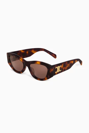 Triomphe Geometric Sunglasses in Acetate