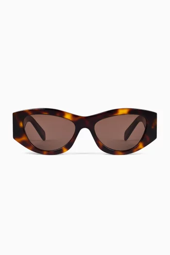 Triomphe Geometric Sunglasses in Acetate