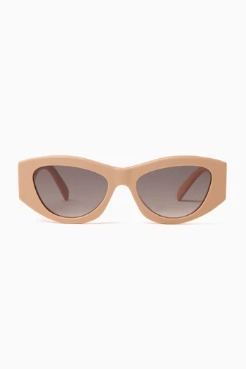 Triomphe Geometric Sunglasses in Acetate
