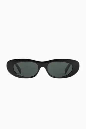 Rectangular 3 Dots Sunglasses in Acetate