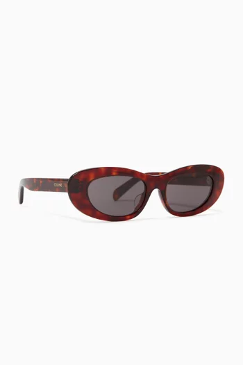 Rectangular 3 Dots Sunglasses in Acetate