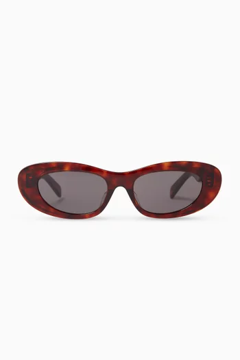 Rectangular 3 Dots Sunglasses in Acetate