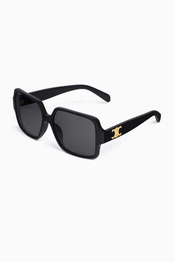 Triomphe Square Sunglasses in Acetate