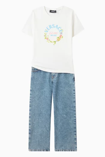 Logo Print T-shirt in Cotton