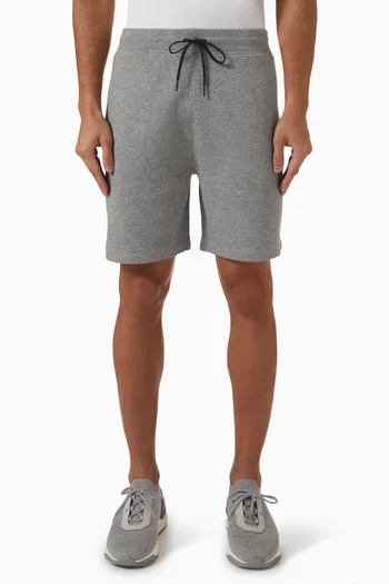Drawstring Sweat Shorts in Viscose-blend