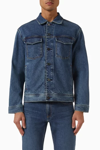 City Trucker Jacket in Stretch-denim