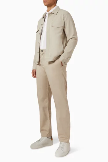 Straight-fit Pants in Cotton-twill