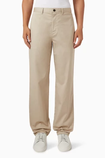 Straight-fit Pants in Cotton-twill